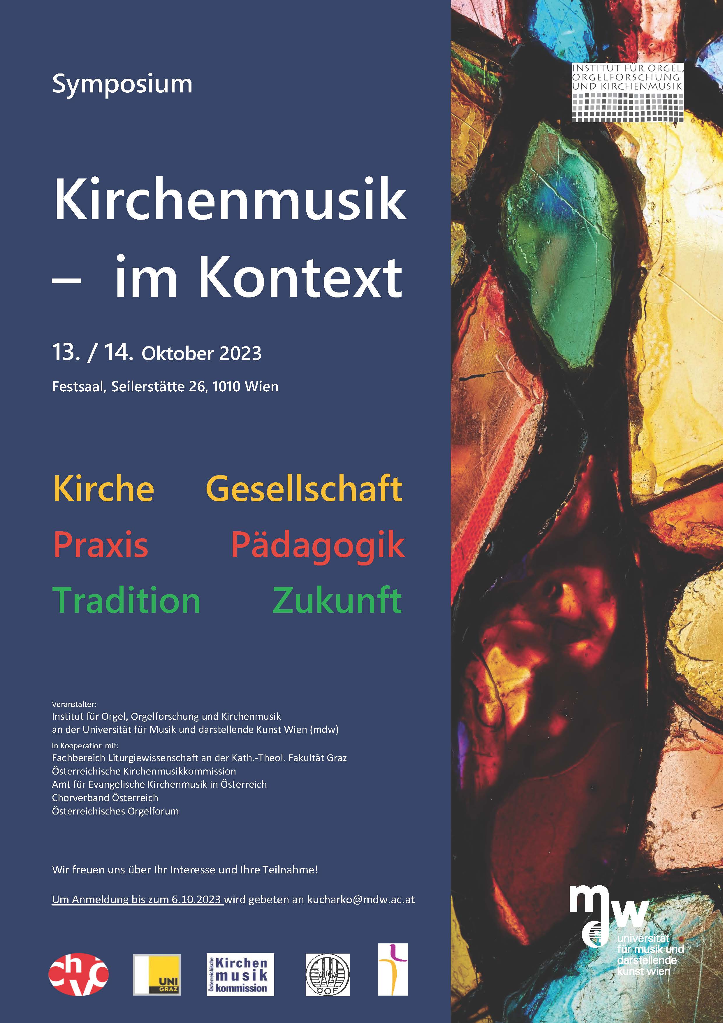 Symposium Kirchenmusik im Kontext Flyer Seite 1